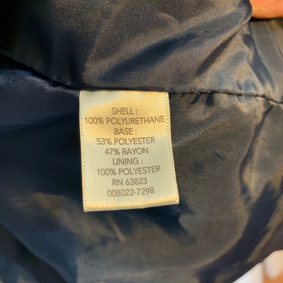 ⭐️3/$15 5/$25⭐️ Blue Vegan Leather Jacket! - Picture 6 of 8